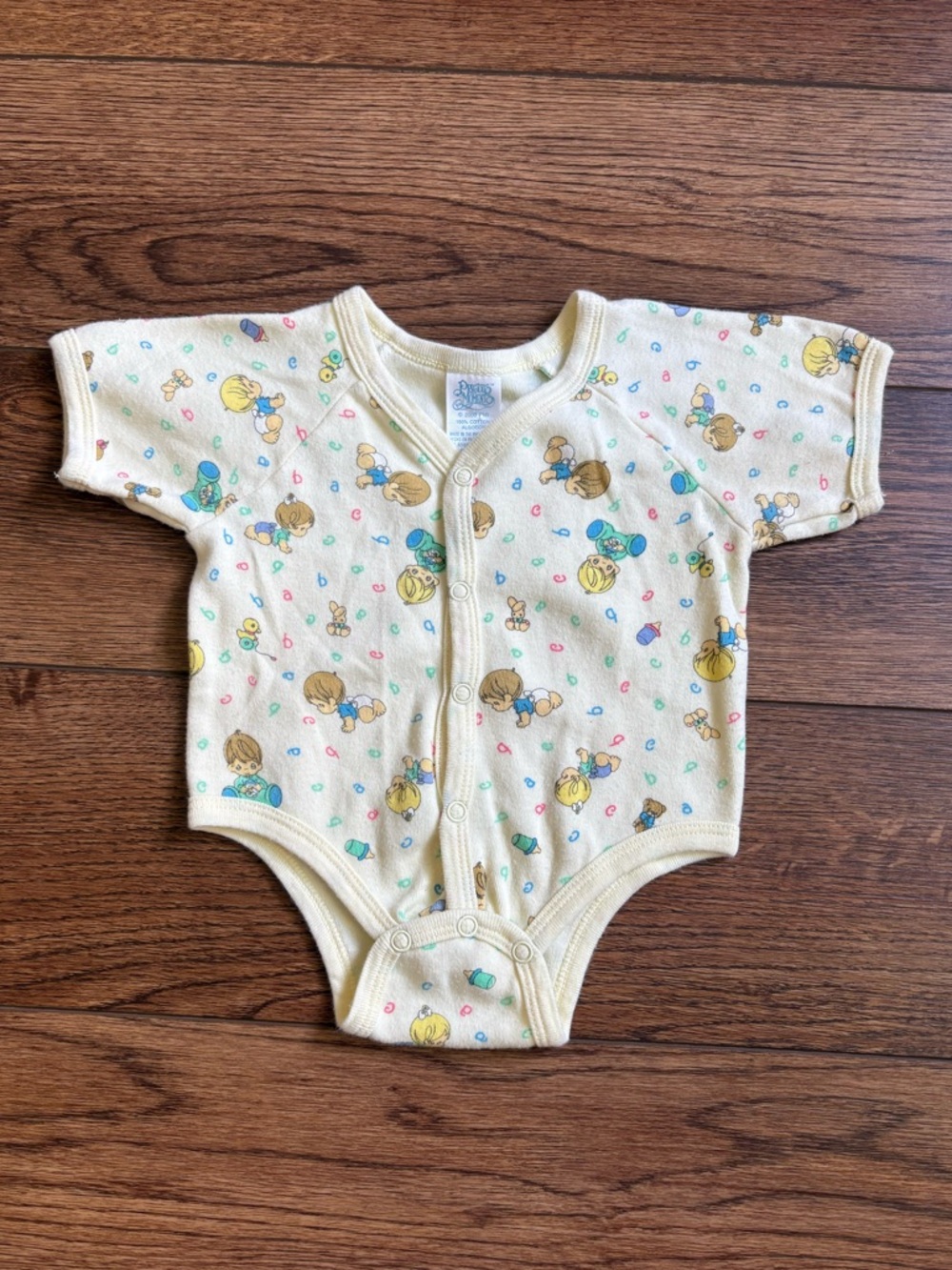 Vintage Precious Moments 2000 Baby One-Piece Button Bodysuit Size 6 months
